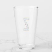 Monogramm Z - 16 oz Glas (Rückseite)