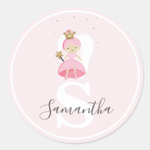 Monogramm Zahnseidenmatte-Aufkleber Geschenkideen Runder Aufkleber