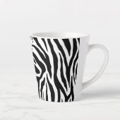 Monogramm Zebra-Tiermuster Milchtasse (Rechts)