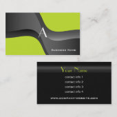 Monogramm-Zeitgenosse-Visitenkarte Visitenkarte (Vorne/Hinten)