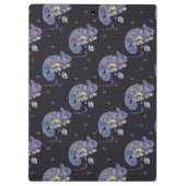 Monogramm Zentangle Eidechsen-| Klemmbrett (Rückseite)