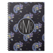 Monogramm Zentangle Eidechsen-| Notizblock (Vorderseite)