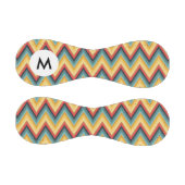 Monogramm Zickzack gestreifter Hintergrund 2 Baseball (Paneele)