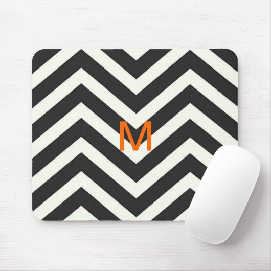 Monogramm Zickzack MousePad (Mit Mouse)