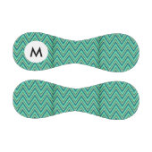 Monogramm Zig Zag Streifen Hintergrund Baseball (Paneele)