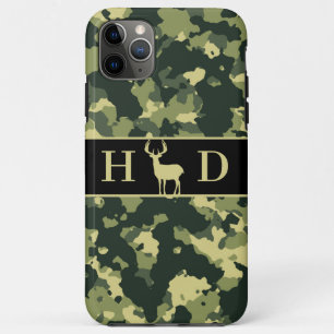 Monogramm zur Jagd auf Grüne Camouflage Case-Mate iPhone Hülle