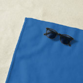 Monogramm Zwei Farben Ozean Ruhe Strandtuch (Beispiel)