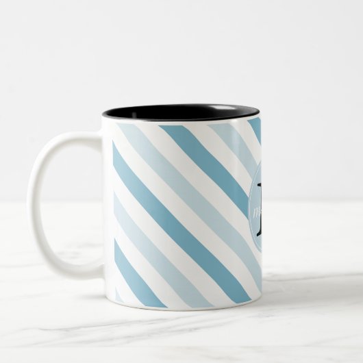 Monogramm Zweifarbige Tasse (Links)