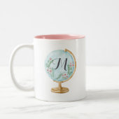 Monogramm Zweifarbige Tasse (Links)