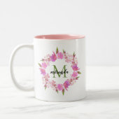 Monogramm Zweifarbige Tasse (Links)