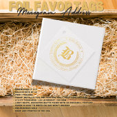 Monogrammadresse Geschenkanhänger