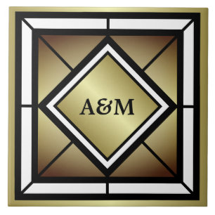 Monogrammanfangsbuchstaben Fliese