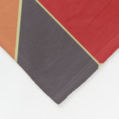 Monogrammatikales farbiges Kubes Geometrisches Mus Fleecedecke (Ecke)
