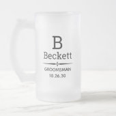 Monogrammatiker Mattglas Bierglas (Links)