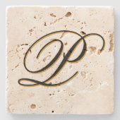 Monogrammatisch individuell angepasst steinuntersetzer (Vorderseite)