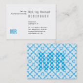 monogrammatisch visitenkarte (Vorne/Hinten)