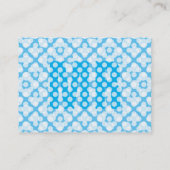 monogrammatisch visitenkarte (Rückseite)