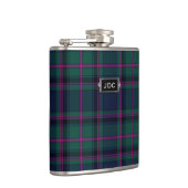 Monogrammatisches Clan Cooper Tartan Kariert Flask Flachmann (Rechts)