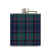 Monogrammatisches Clan Cooper Tartan Kariert Flask Flachmann (Rückseite)