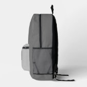 Monogrammatisches Elephant Head Design Gray Bedruckter Rucksack (Rechts)