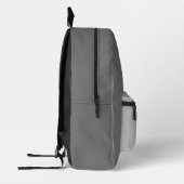 Monogrammatisches Elephant Head Design Gray Bedruckter Rucksack (Links)