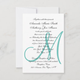 Monogrammatisches erstes Hochladen Ihres Fotos Hoc Einladung