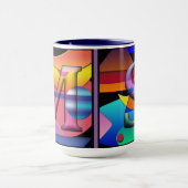 Monogrammatisierte, initialisierte Kaffee-Tasse Tasse (Zentrum)