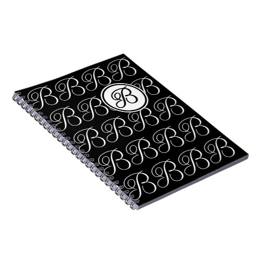 Monogrammbuchstabe B Notizblock (Rechte Seite)