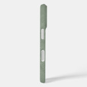 Monogrammbuchstabe und Schriftname sage Leder Case-Mate iPhone Hülle (Rückseite / Rechts)
