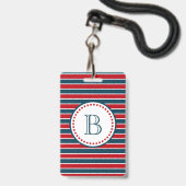 Monogrammdesign Ausweis (Vorderseite mit Lanyard)