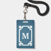Monogrammdesign Ausweis (Vorderseite mit Lanyard)