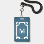 Monogrammdesign Ausweis (Rückseite mit Lanyard)