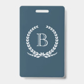 Monogrammdesign Ausweis (Rückseite)