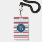 Monogrammdesign Ausweis (Rückseite mit Lanyard)