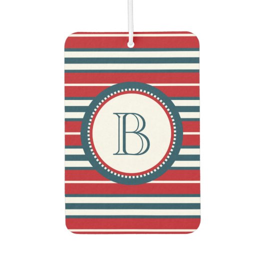 Monogrammdesign Autolufterfrischer (Vorderseite)