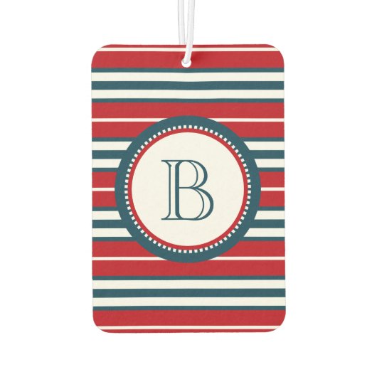 Monogrammdesign Autolufterfrischer (Rückseite)