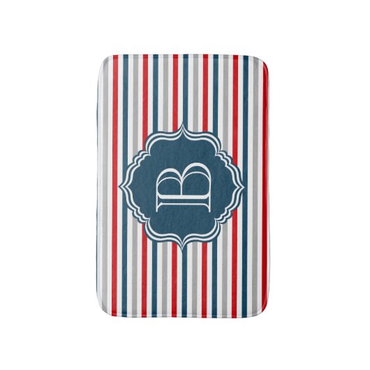 Monogrammdesign Badematte (Vorderseite Vertikal)
