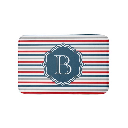 Monogrammdesign Badematte (Vorderseite)