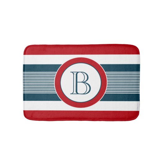Monogrammdesign Badematte (Vorderseite)