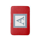Monogrammdesign Badematte (Vorderseite Vertikal)