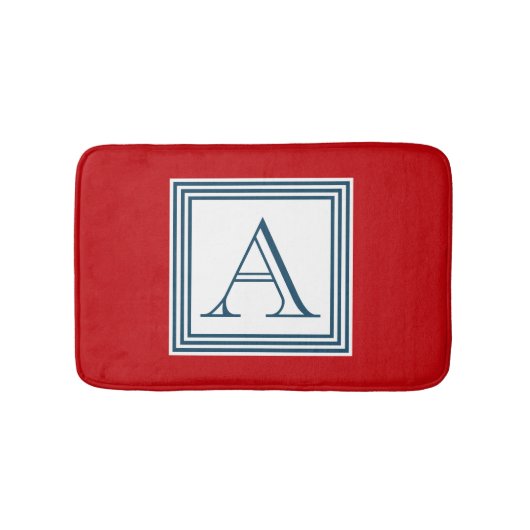 Monogrammdesign Badematte (Vorderseite)