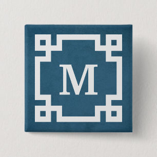 Monogrammdesign Button