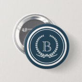 Monogrammdesign Button (Vorne & Hinten)