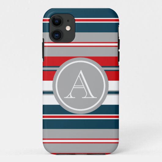Monogrammdesign Case-Mate iPhone Hülle (Rückseite)