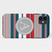 Monogrammdesign Case-Mate iPhone Hülle (Rückseite (Horizontal))