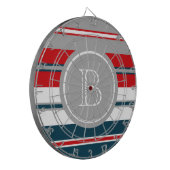 Monogrammdesign Dartscheibe (Vorderseite Links)