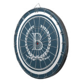 Monogrammdesign Dartscheibe (Vorderseite rechts)