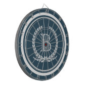 Monogrammdesign Dartscheibe (Vorderseite Links)