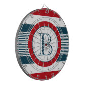Monogrammdesign Dartscheibe (Vorderseite Links)