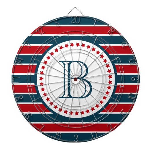 Monogrammdesign Dartscheibe (vorne)